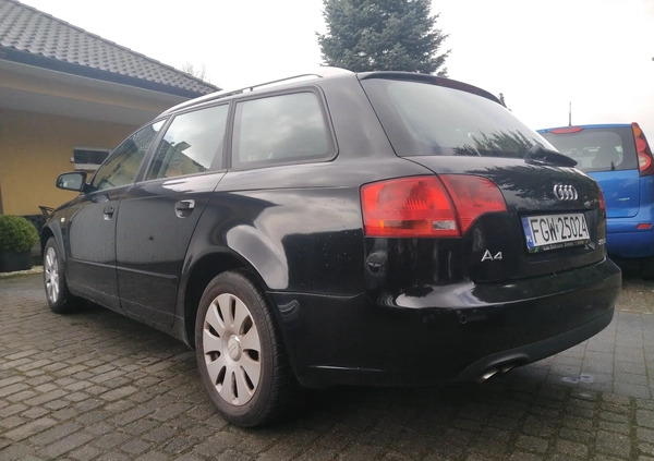 Audi A4 cena 18500 przebieg: 166000, rok produkcji 2007 z Wąbrzeźno małe 232
